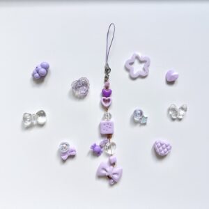 Random purple phone charm