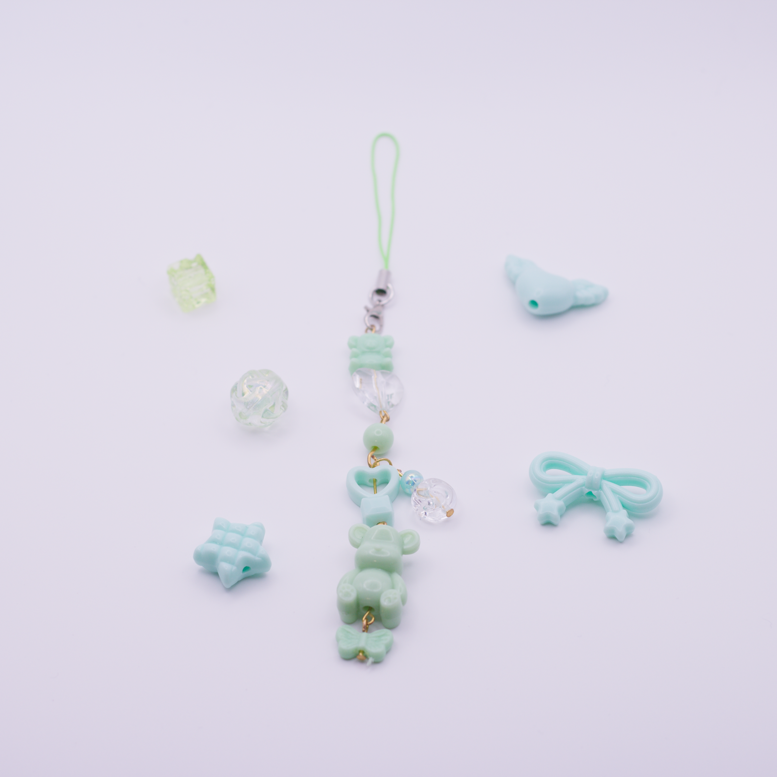 Random green phone charm