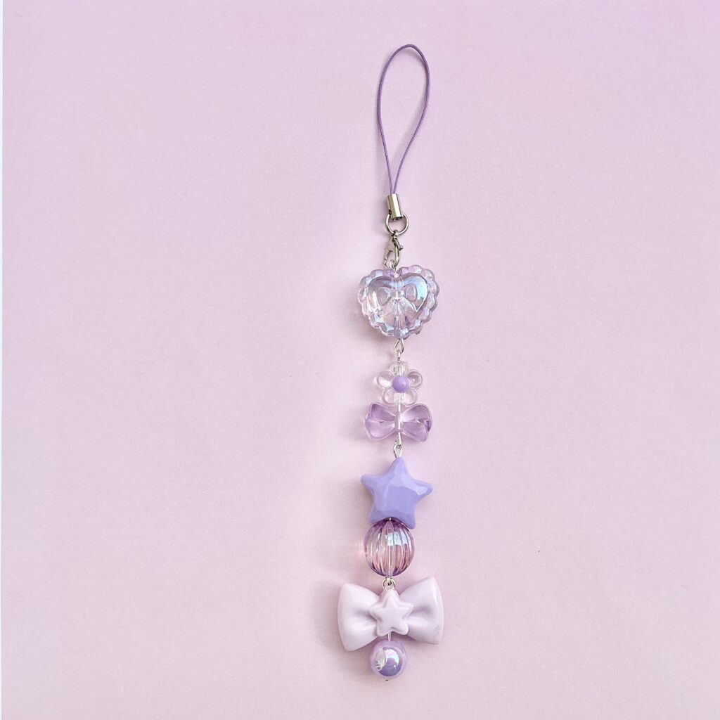Random purple phone charm