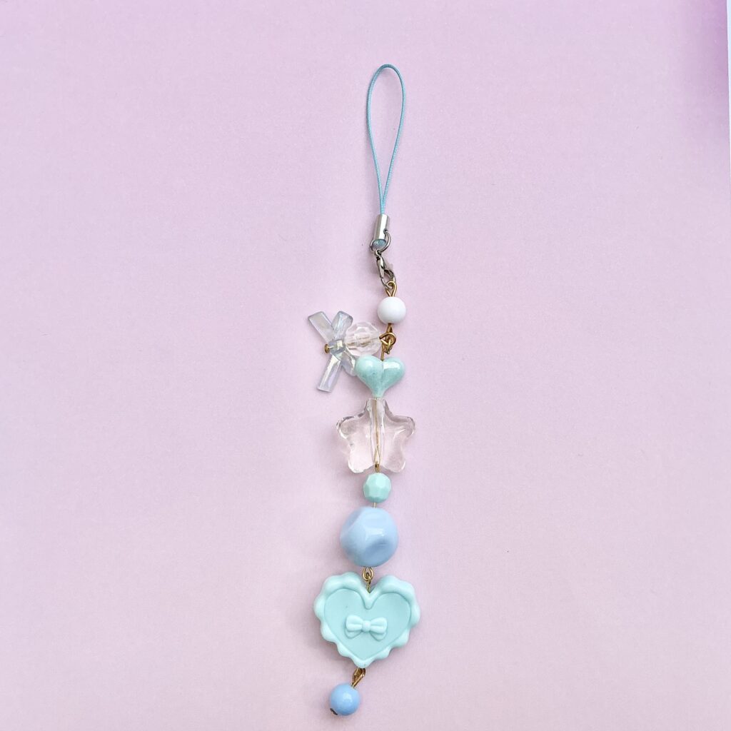 Random blue phone charm