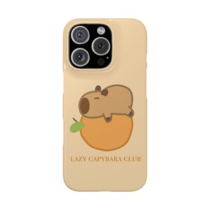 Lazy Capybara Club Phone Case