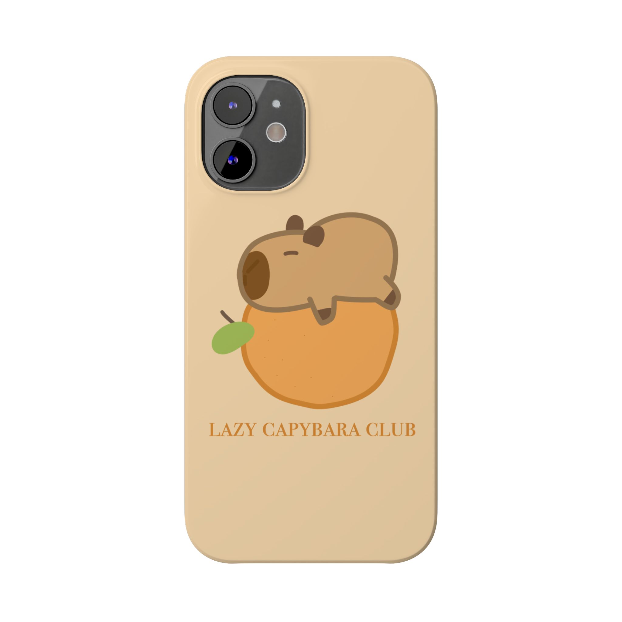 Lazy Capybara Club Phone Case - Image 8