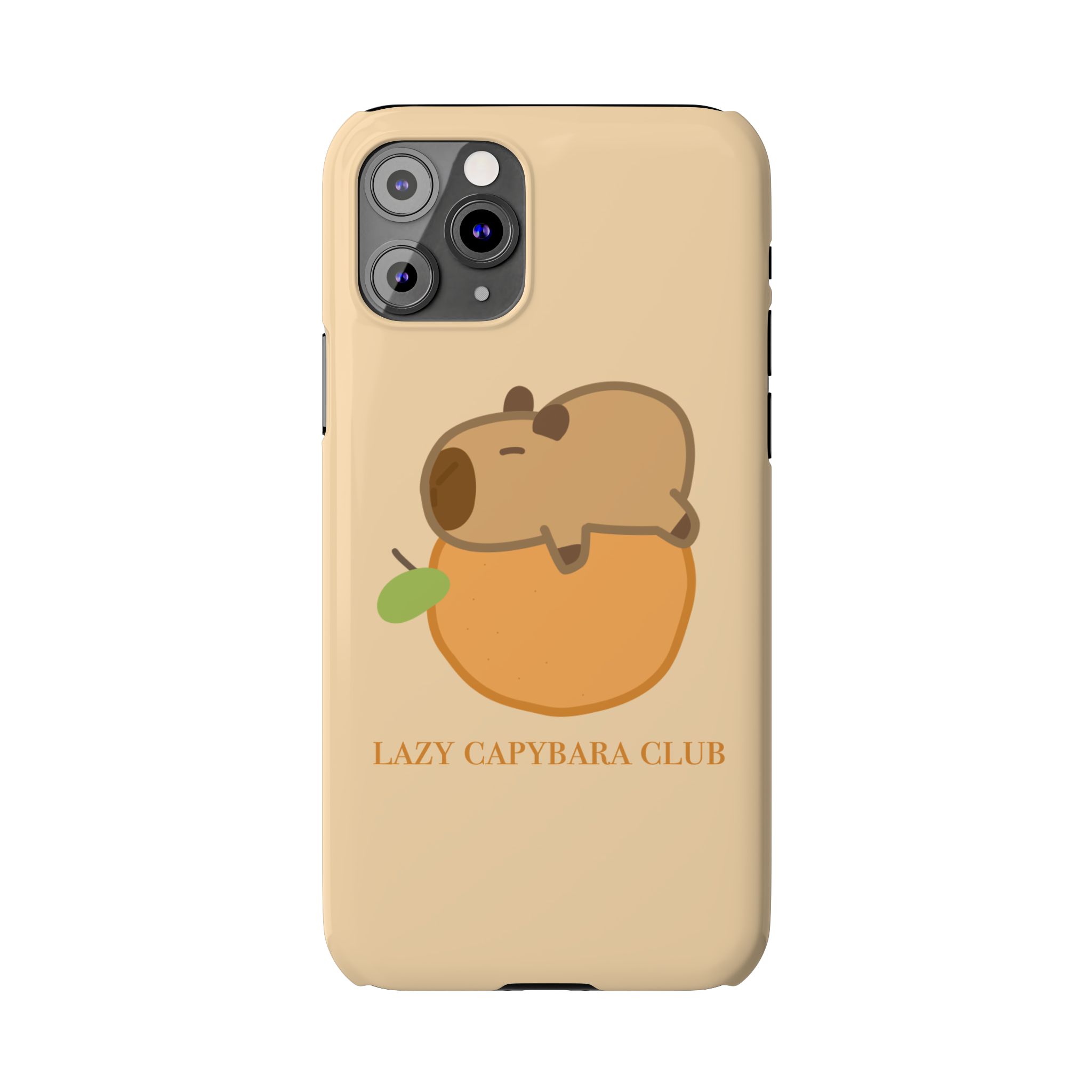 Lazy Capybara Club Phone Case - Image 3