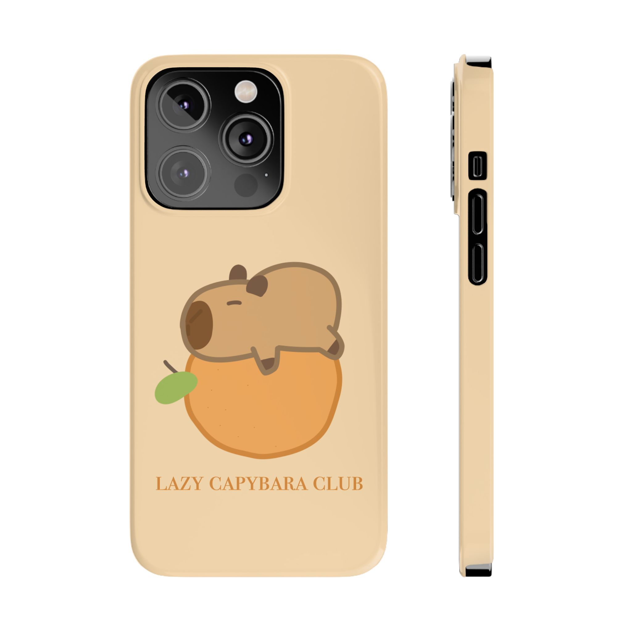 Lazy Capybara Club Phone Case - Image 11
