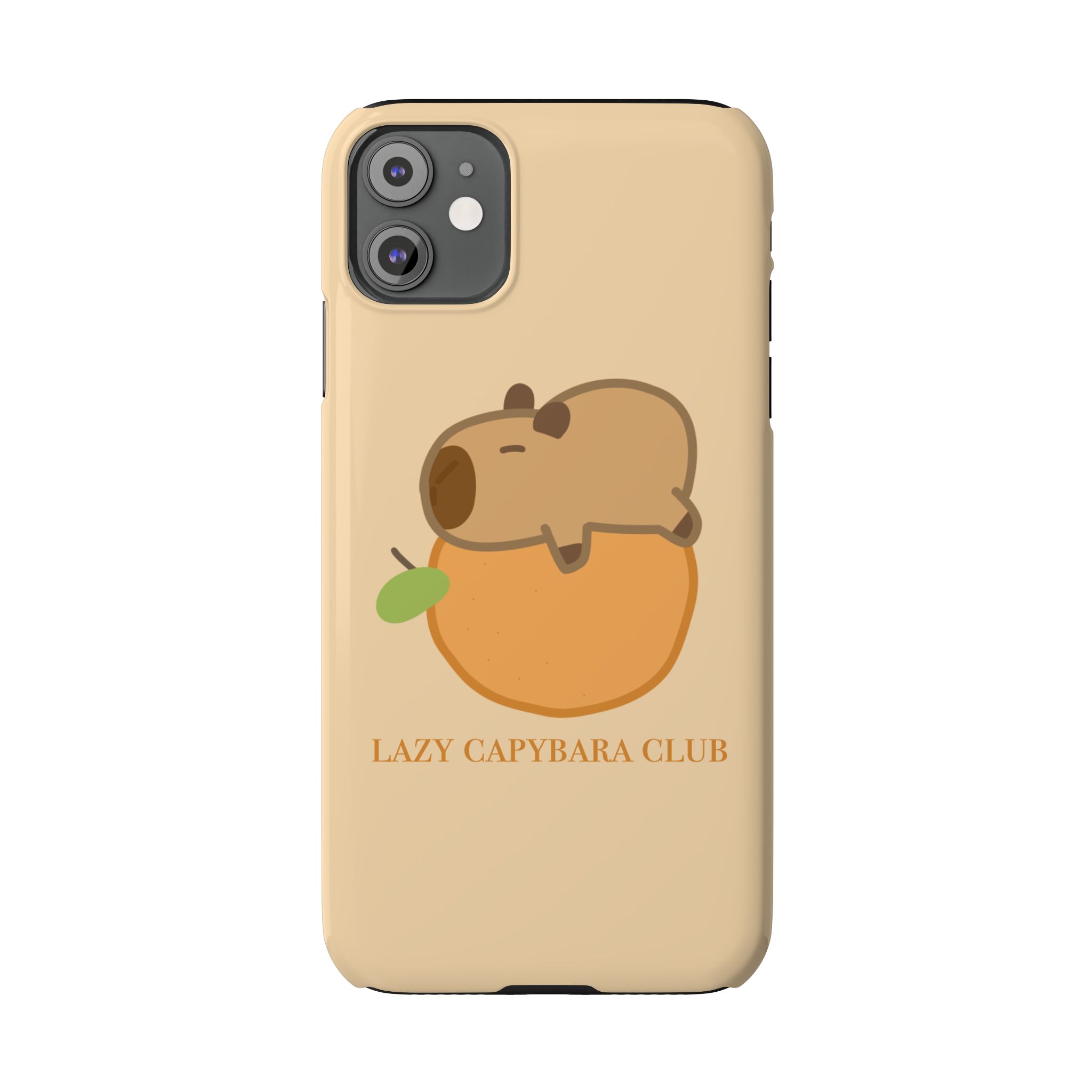 Lazy Capybara Club Phone Case - Image 2