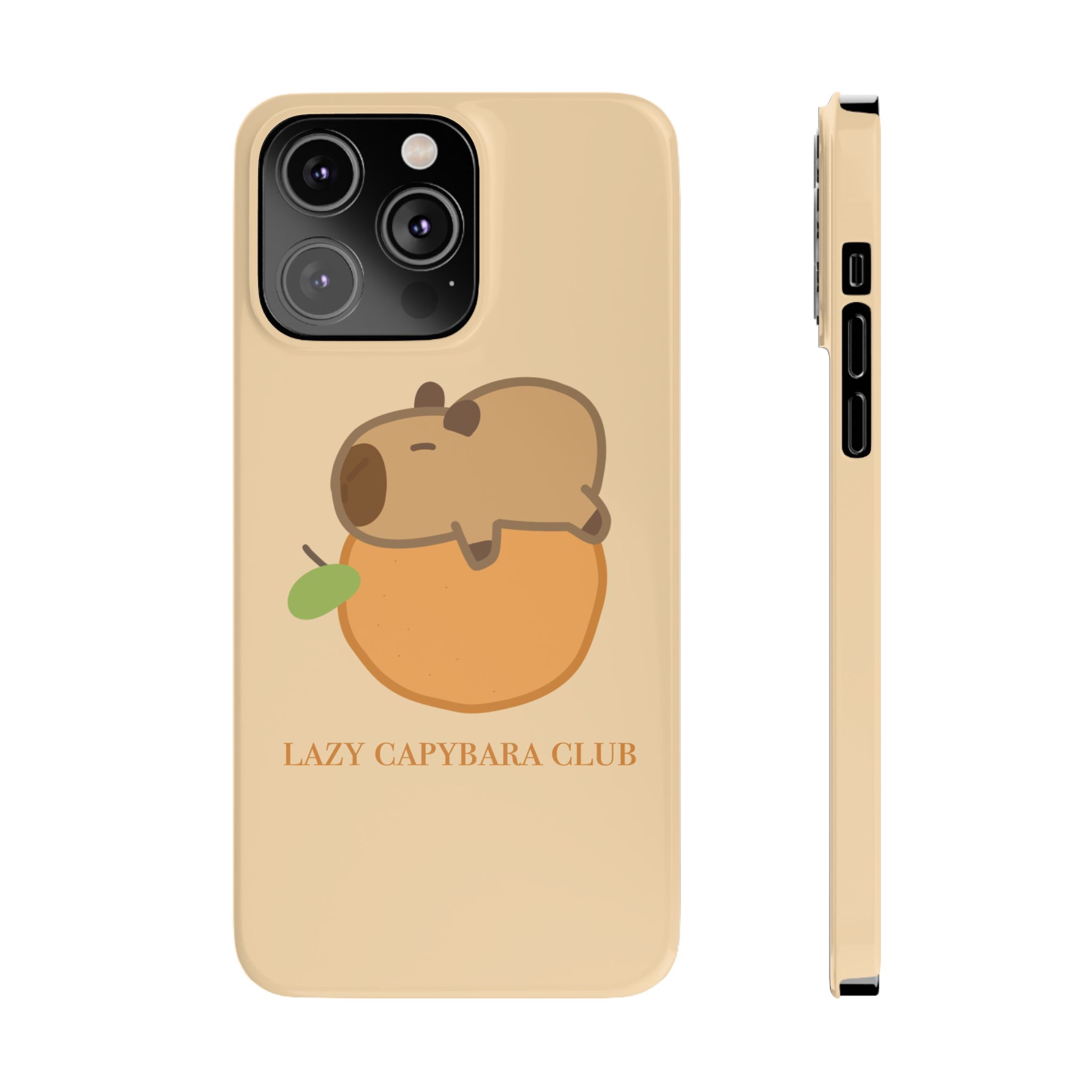 Lazy Capybara Club Phone Case - Image 12