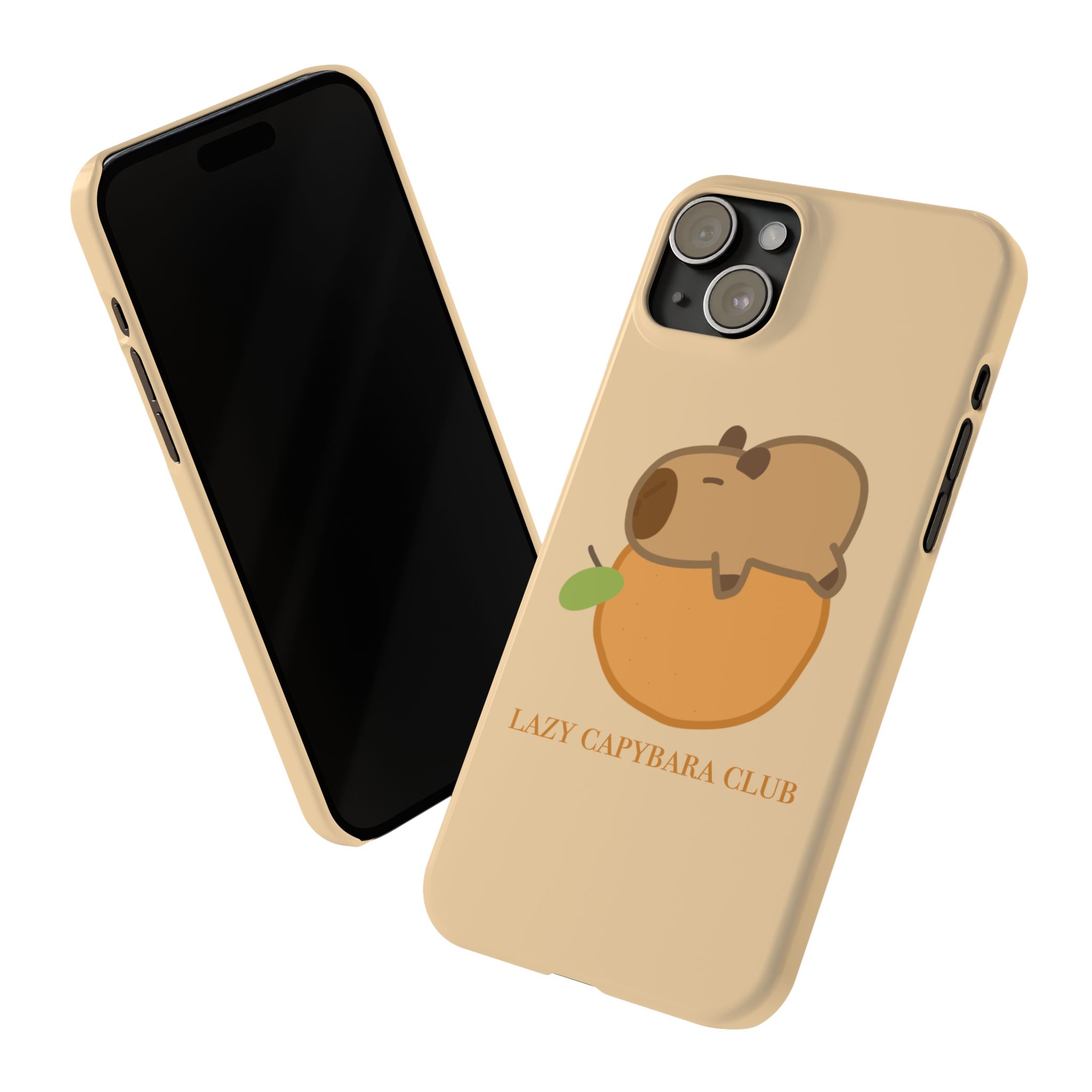Lazy Capybara Club Phone Case - Image 14