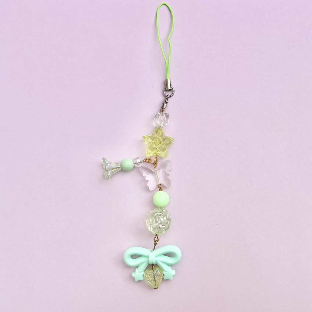 Random green phone charm