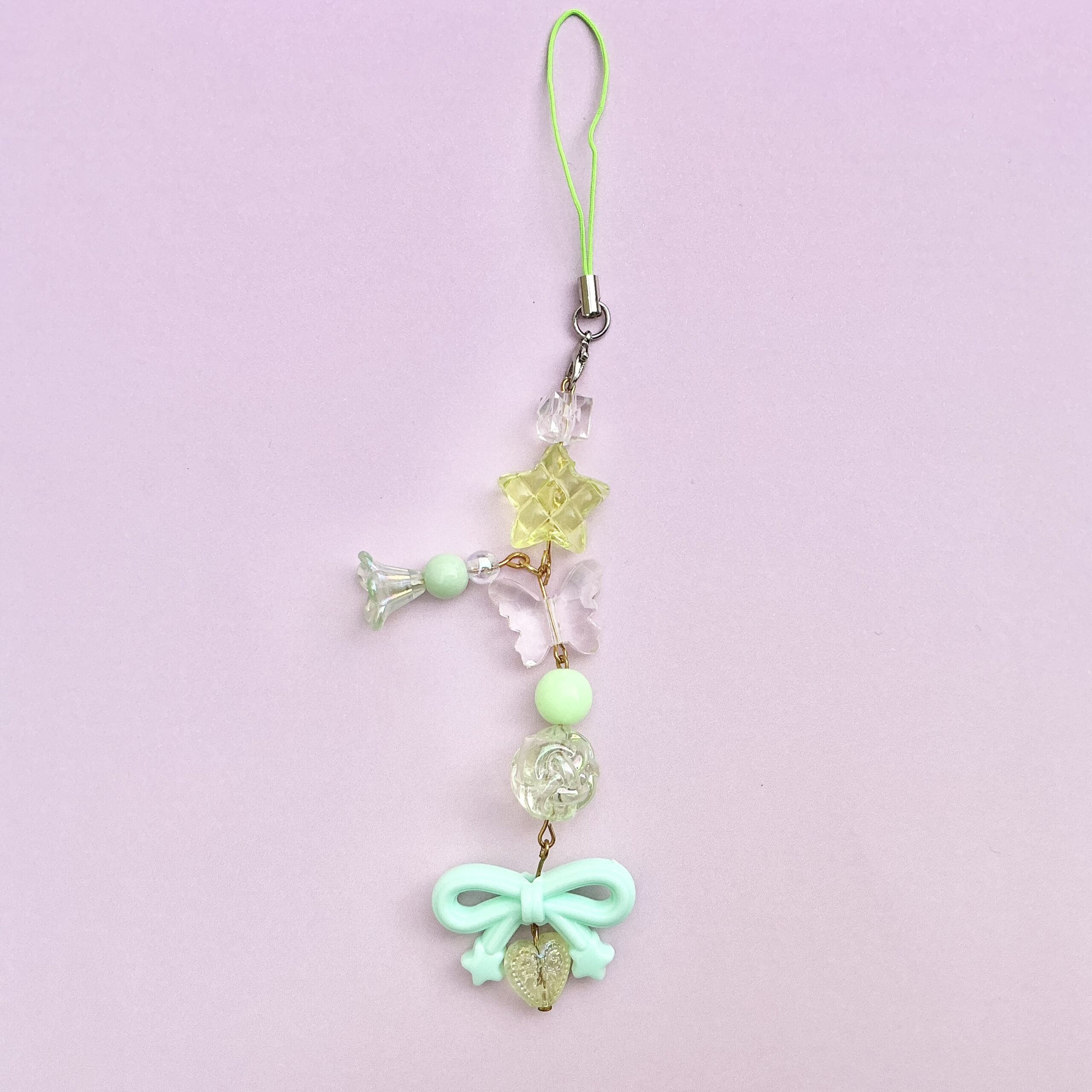 Random green phone charm