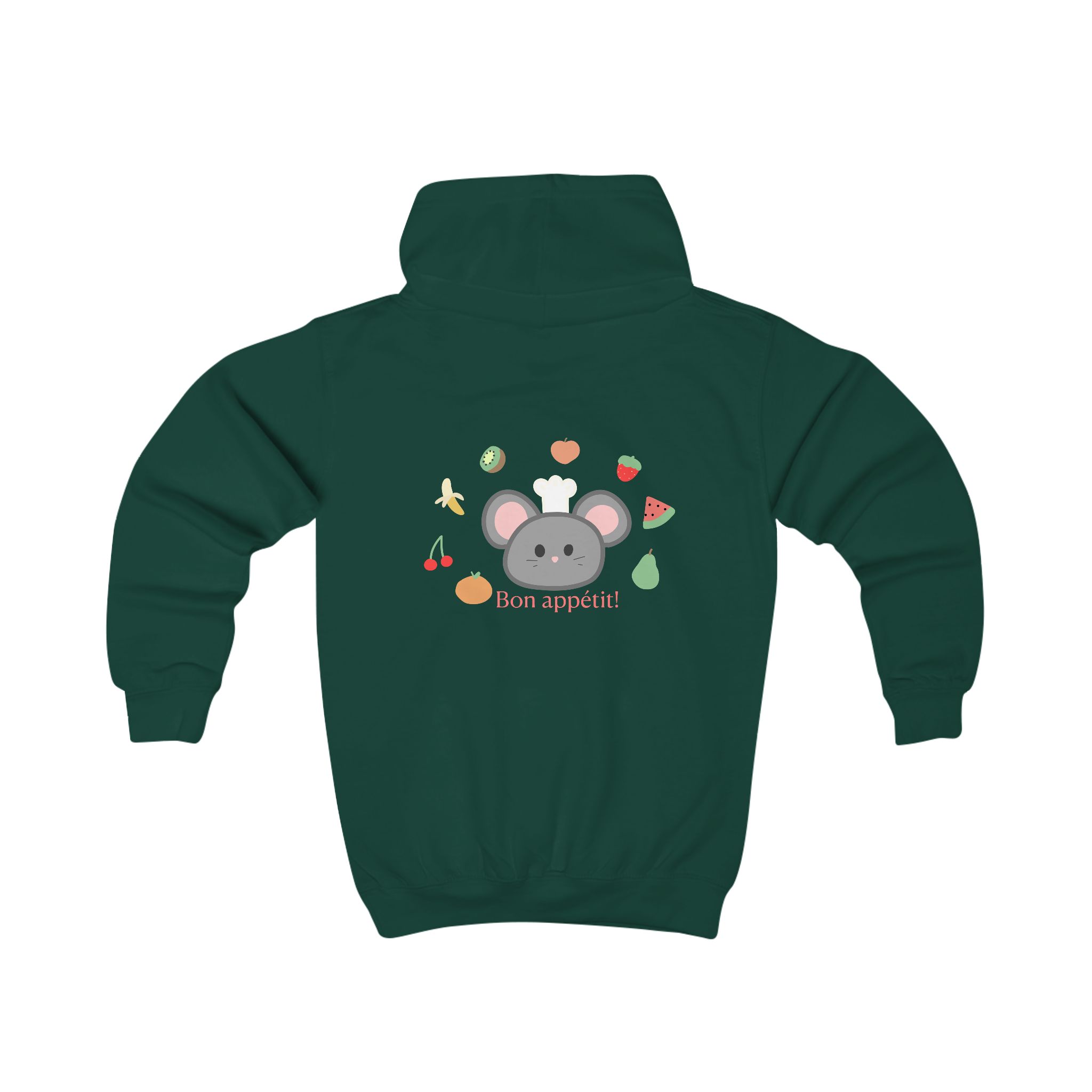 Mouse & Fruit Kids Hoodie - Image 8