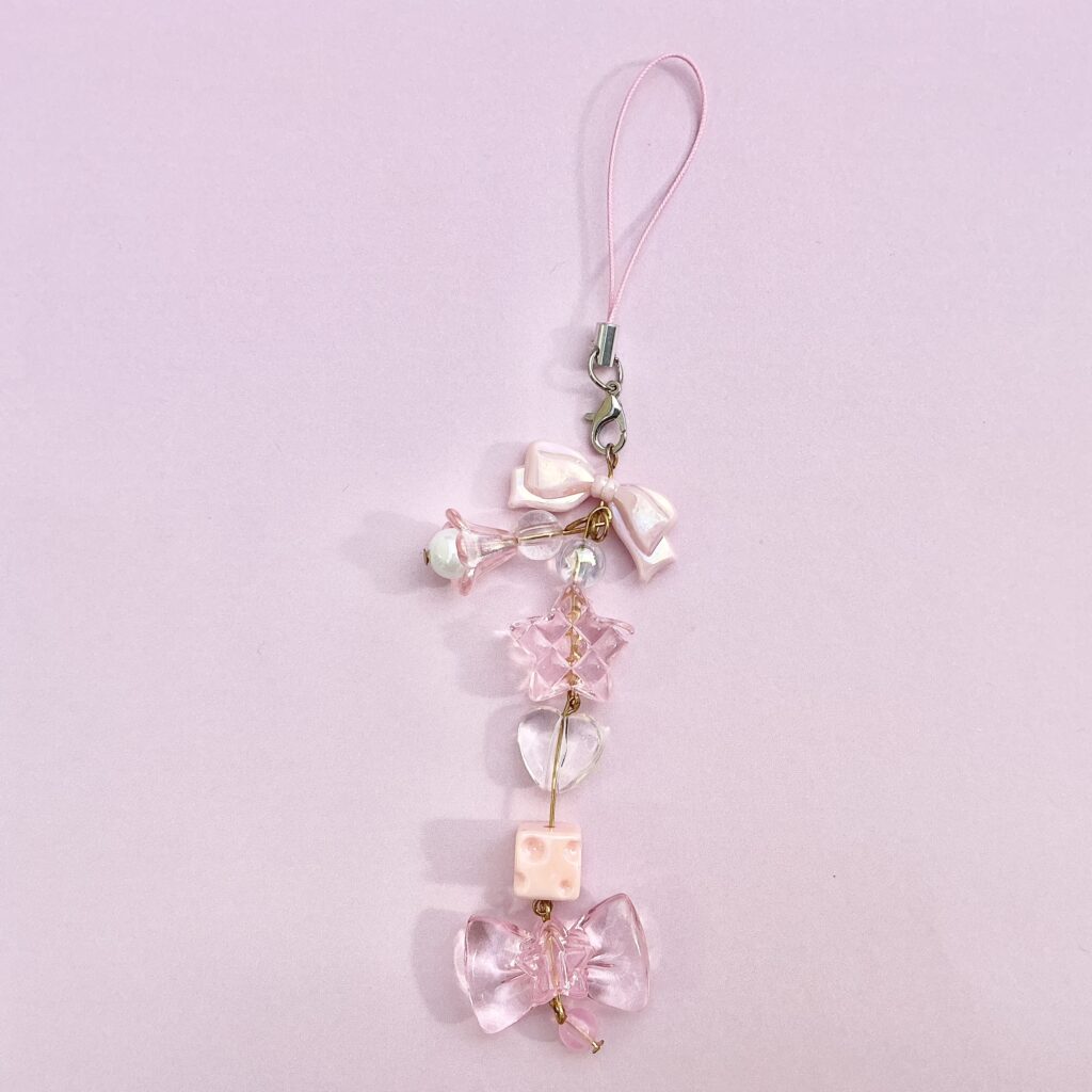Random pink phone charm
